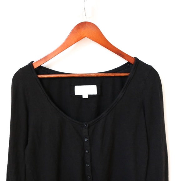 American Eagle Black Button Up Cardigan - Picture 4 of 7